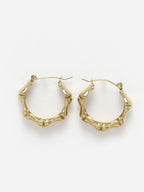 NVR Women Gold Circular Hoop Earrings - Distacart