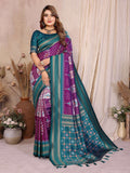 Aastha Fashion Wine Soft Silk Weaving Saree - Distacart