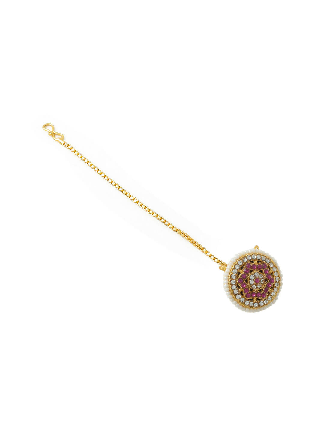 NVR Women's Trending Stylish Gold-Plated Maang Tikka - Distacart