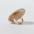 Mominos Fashion Joharkamal Gold-Plated Stone Studded Adjustable Finger Ring - Design 05 - Distacart