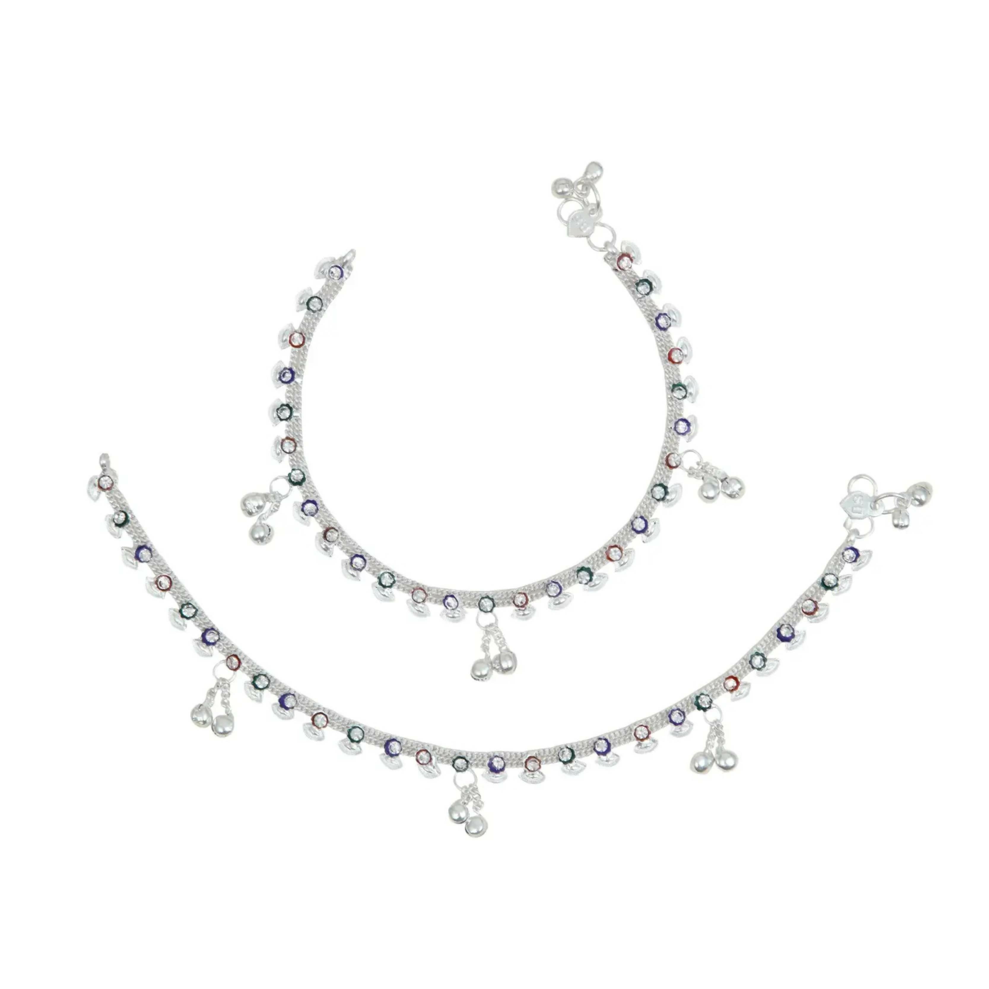 Joban Fashion Silver Copper Anklet For Girl - Distacart