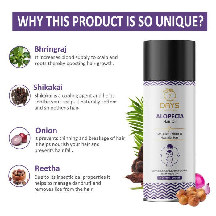 7 Days Alopecia Hair Oil