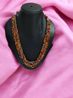 Inhanns Bloom Handmade Beaded Only Necklace - 12 Layers - Multicolor Necklace