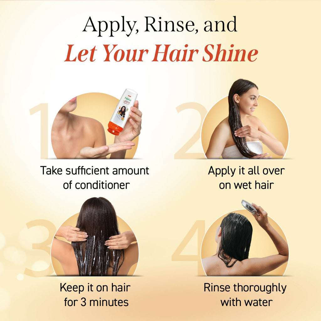 Nisha Conditioner For Women, Almond & Olive Actives, Hair Conditioner