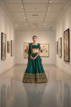 Lehenga Mart Designer Indian Wedding Lehenga Choli-Green - Distacart