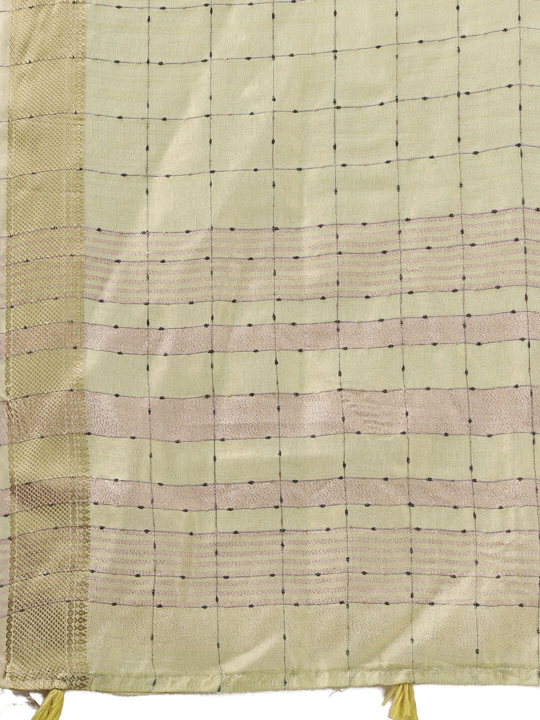 Shree Shyam Fashion Organza Light Green Saree - Distacart
