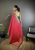 Joban Fashion Hot Pink Patola Soft Silk Patola Saree - Distacart