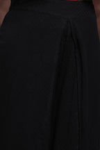 Juniper Women Black Rayon Dobby Woven - Dobby Tulip Dhoti Pant - Distacart