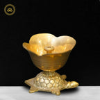 Brass Kurma Flower Diya