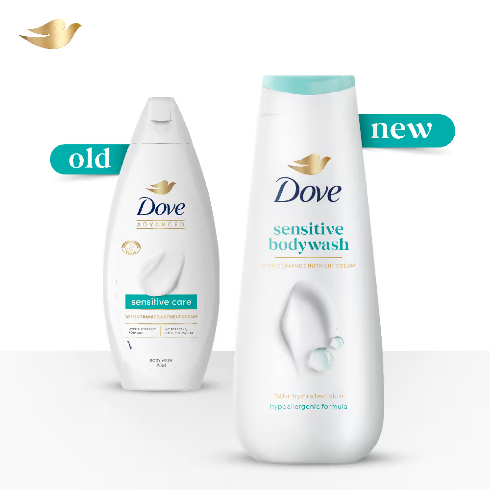 Dove Advanced Sensitive Care Body Wash With Ceramide & Nutrient Cream
