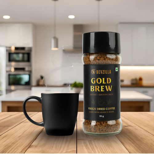 Bevzilla Gold Brew Instant Freeze Dried Coffee Powder - Distacart