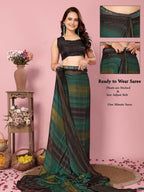 Attractive These Party Wear Ready To Wear Saree - Green