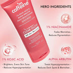 mCaffeine Clear Glow 1% Kojic Acid, Alpha Arbutin Daily Brightening Sunscreen
