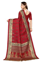 Vamika maroon Printed Art Silk Saree
