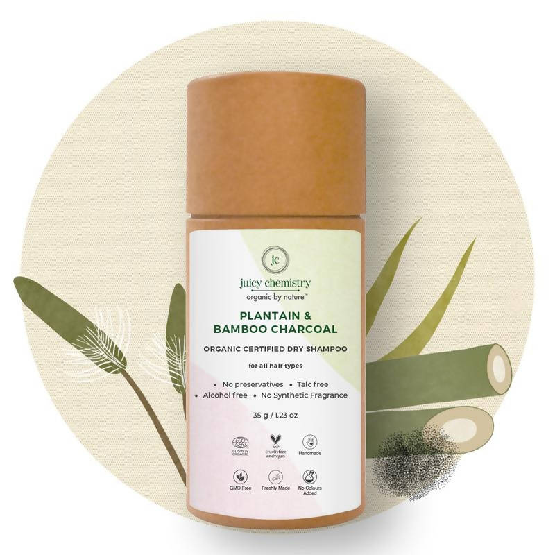 Juicy Chemistry Plantain, Bamboo & Charcoal Organic Dry Shampoo
