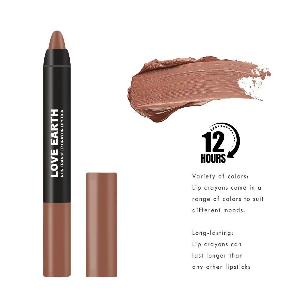 Love Earth Non Transfer Crayon Lipstick-Juniper
