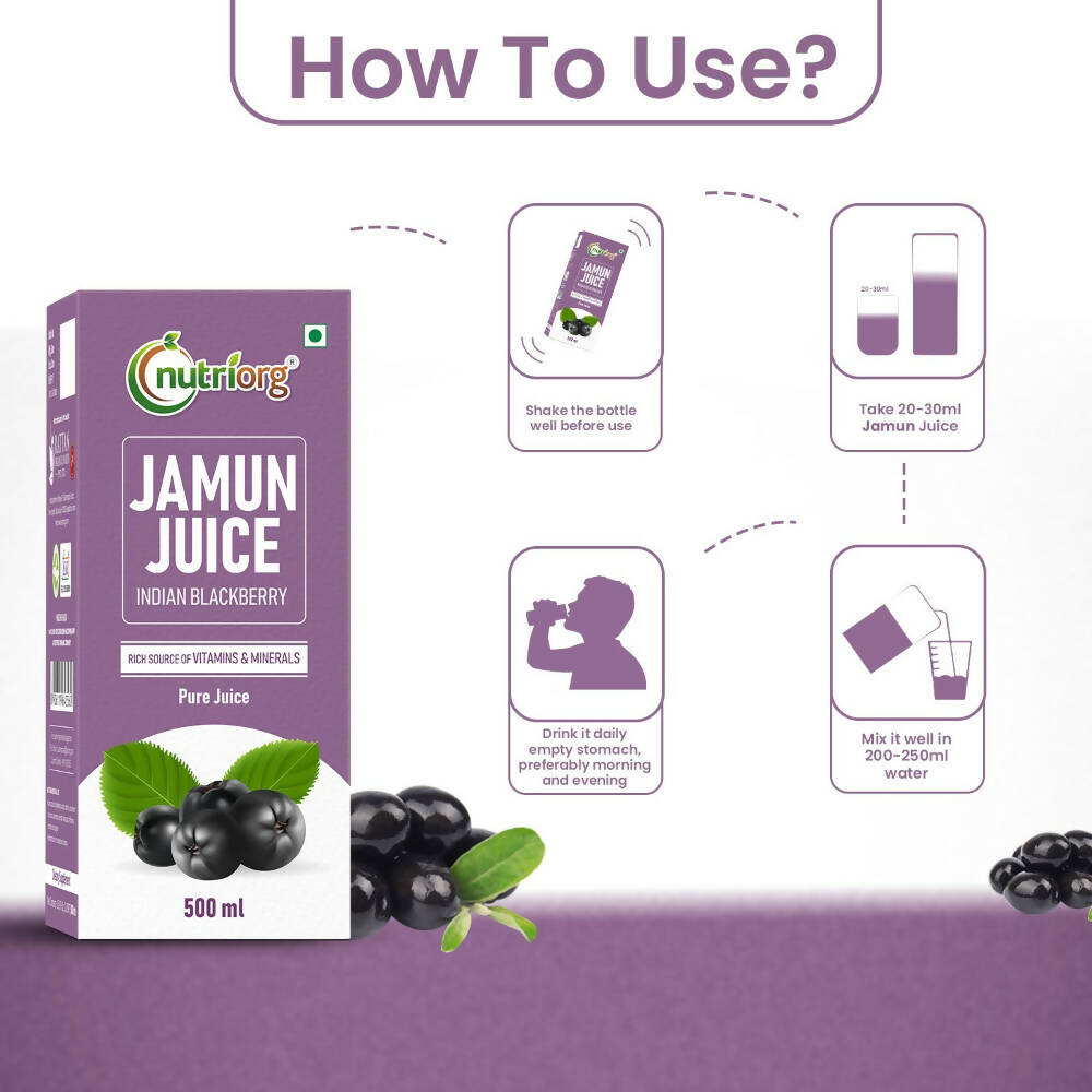 Nutriorg Jamun Juice - Distacart