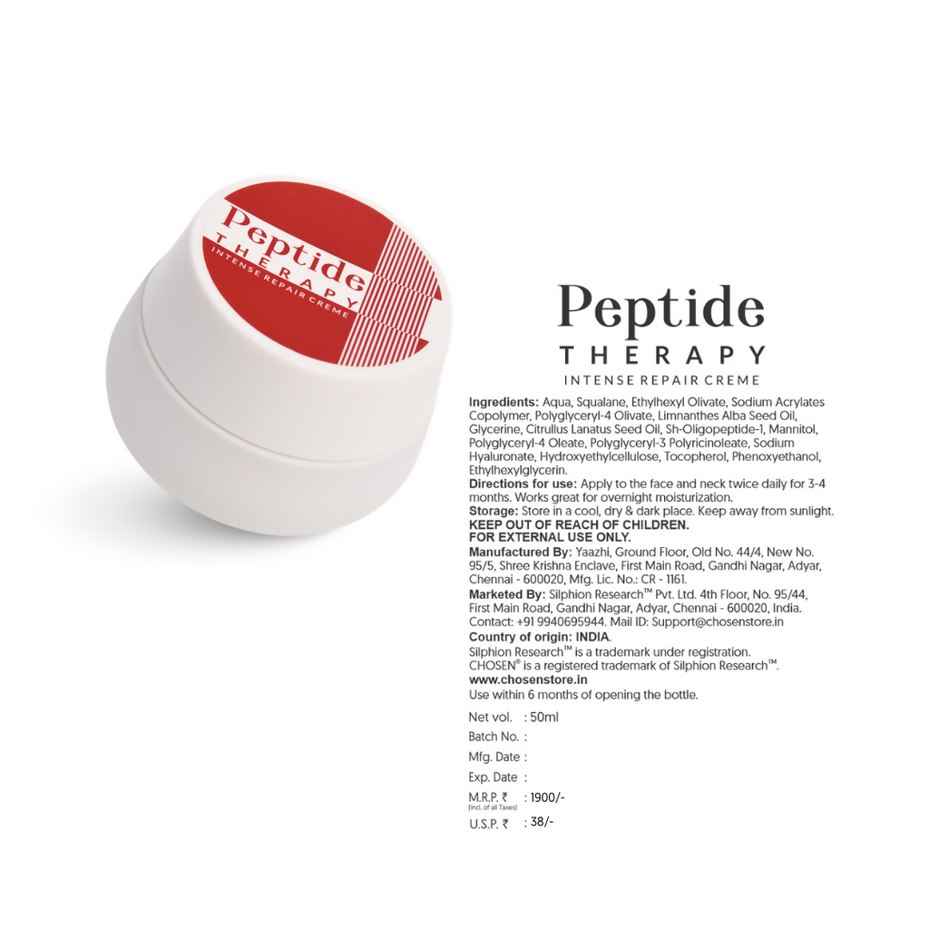 Chosen Peptide Therapy Intense Repair Creme - Distacart