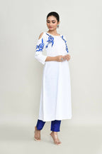 Joban Fashion White Rayon Tunic