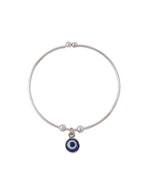 NVR Women Silver-Plated Evil Eye Rakhi With Roli Chawal - Distacart
