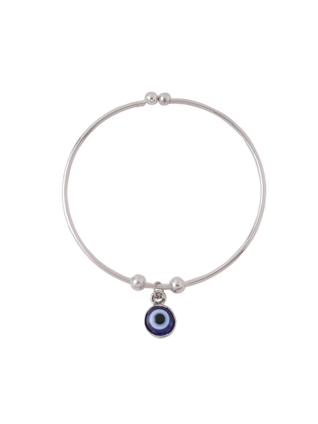 NVR Women Silver-Plated Evil Eye Rakhi With Roli Chawal - Distacart