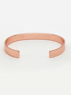NVR Men Rose Gold Stainless Steel Cuff Bracelet - Distacart