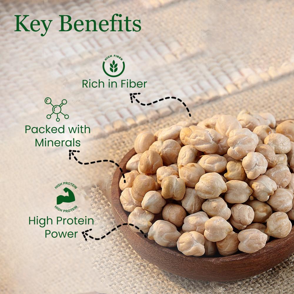 IKAI Organic Kabuli Chana (White Chickpea) - Distacart