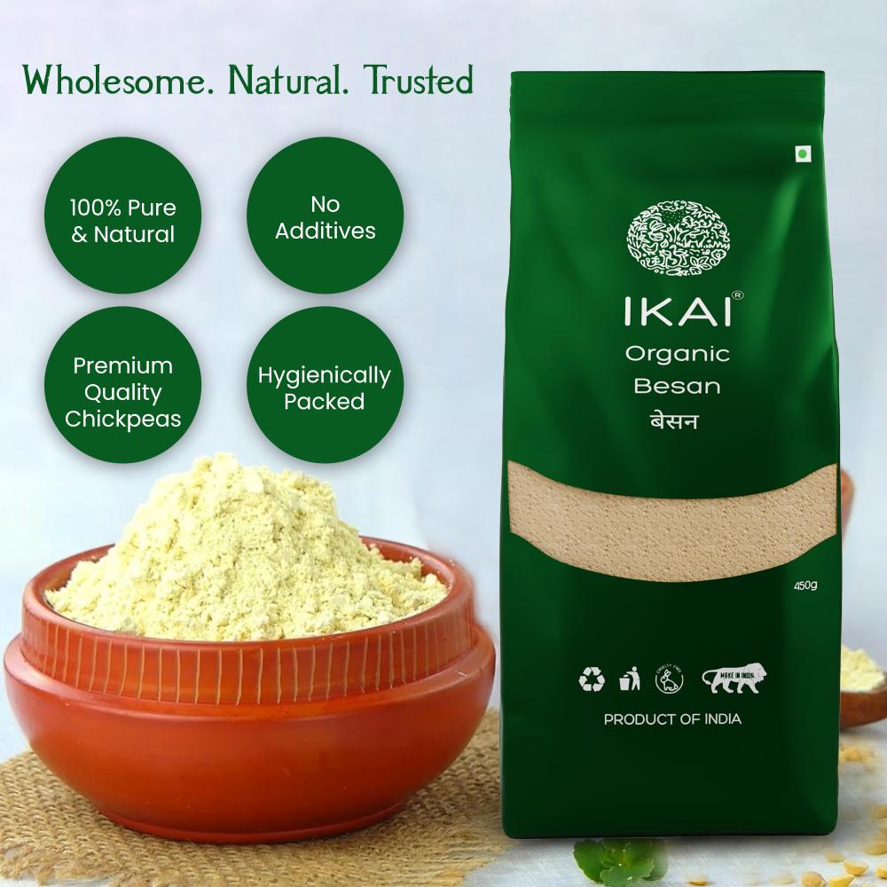 IKAI Organic Besan (Gram Flour) - Distacart
