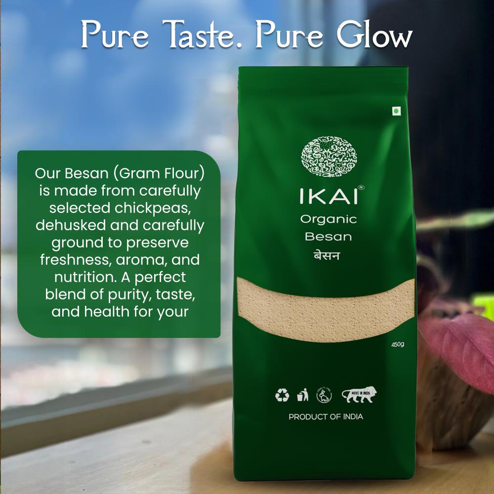 IKAI Organic Besan (Gram Flour) - Distacart