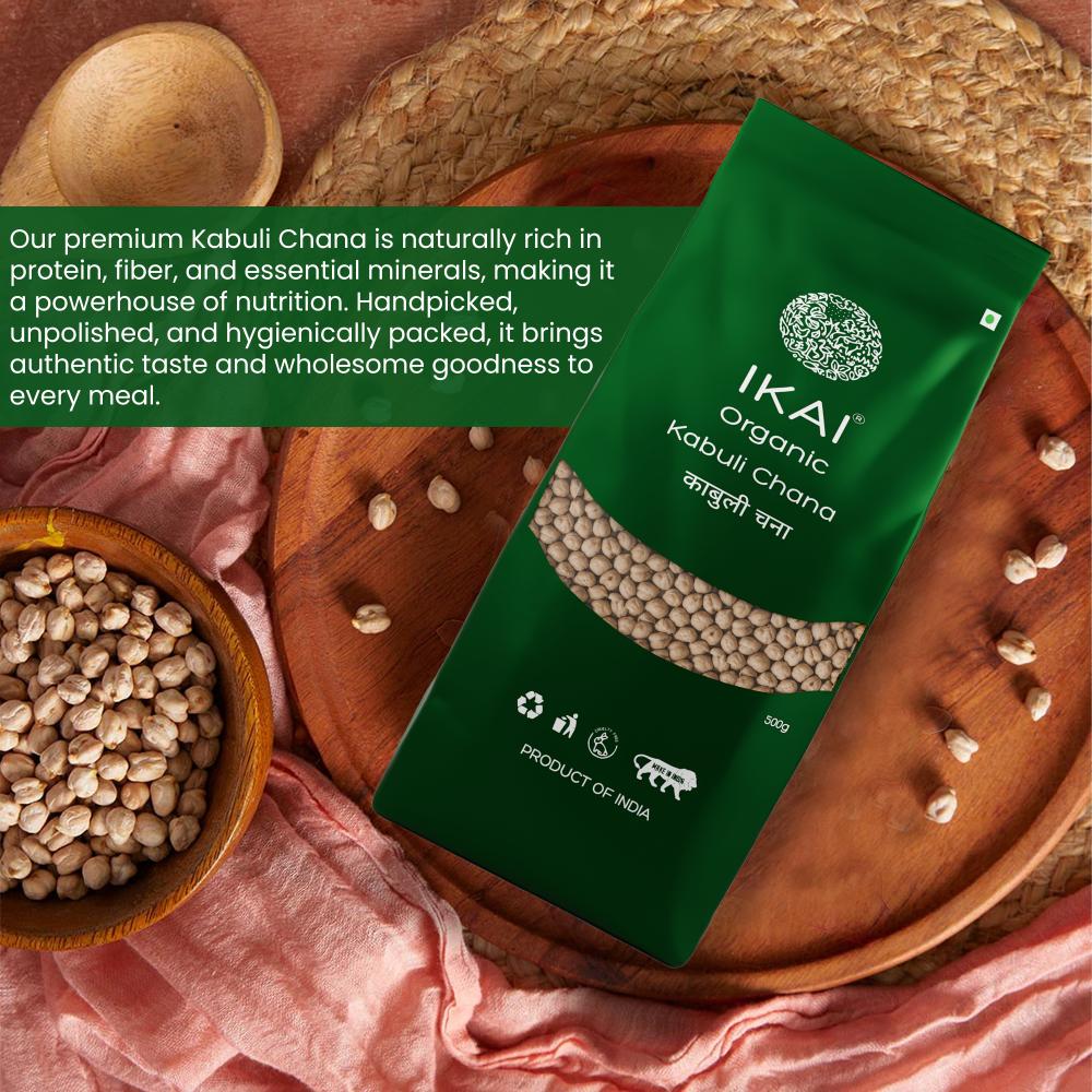 IKAI Organic Kabuli Chana (White Chickpea) - Distacart