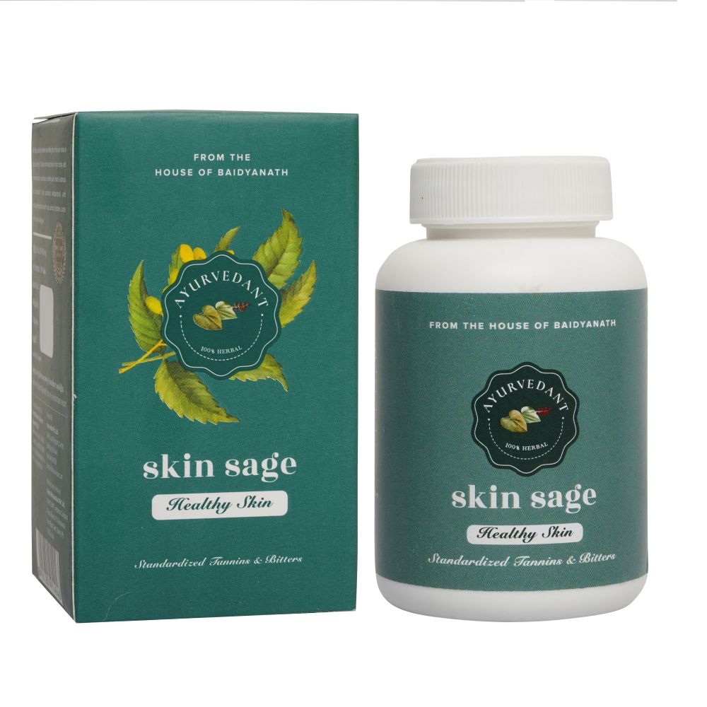 Baidyanath Jhansi Ayurvedant Skin Sage Capsules - Distacart