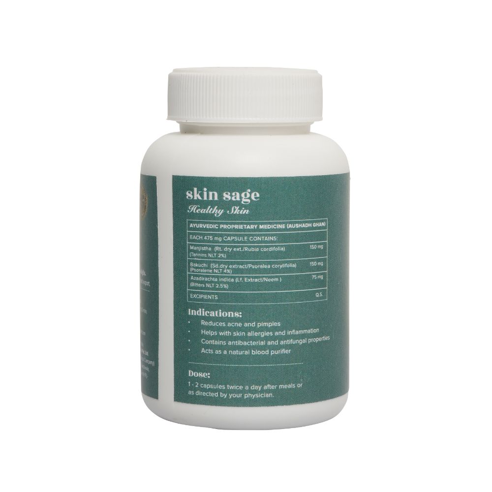 Baidyanath Jhansi Ayurvedant Skin Sage Capsules - Distacart