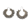 Mominos Fashion Traditional Oxidised Afghani Ghungroo Style Small Hoop Earrings - Distacart