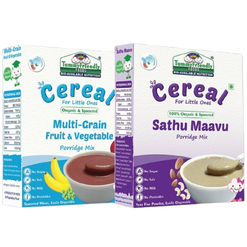 TummyFriendly Foods Organic Sathu Maavu, Sprouted Multi Grain Porridge Mixes - Distacart