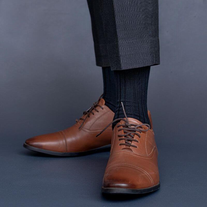 Socksoho Luxury Men Socks Bossy Black