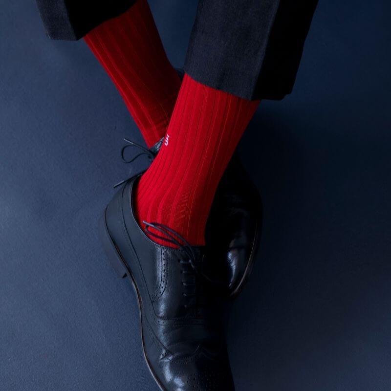 Socksoho Luxury Men Socks Sinful Red