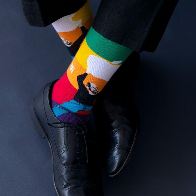 Socksoho Luxury Men Socks Steve Jobs Edition