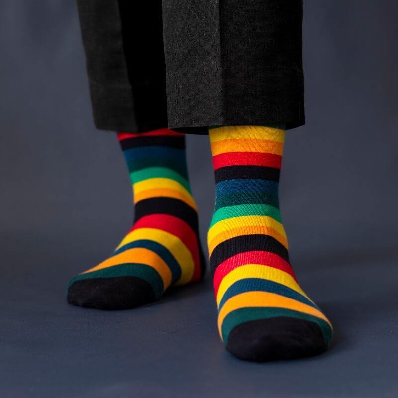 Socksoho Luxury Men Socks Stripe Giftbox