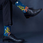 Socksoho Luxury Men Socks Happy Reindeer Edition