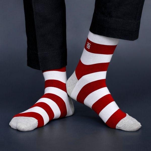Socksoho Luxury Men Socks Cranberry Edition