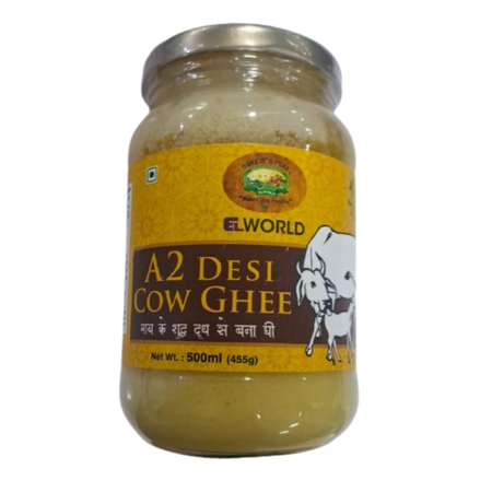El World Organic Desi Cow Ghee | Cultured Cow Desi Ghee | Made From Grass Fed Cow's Milk