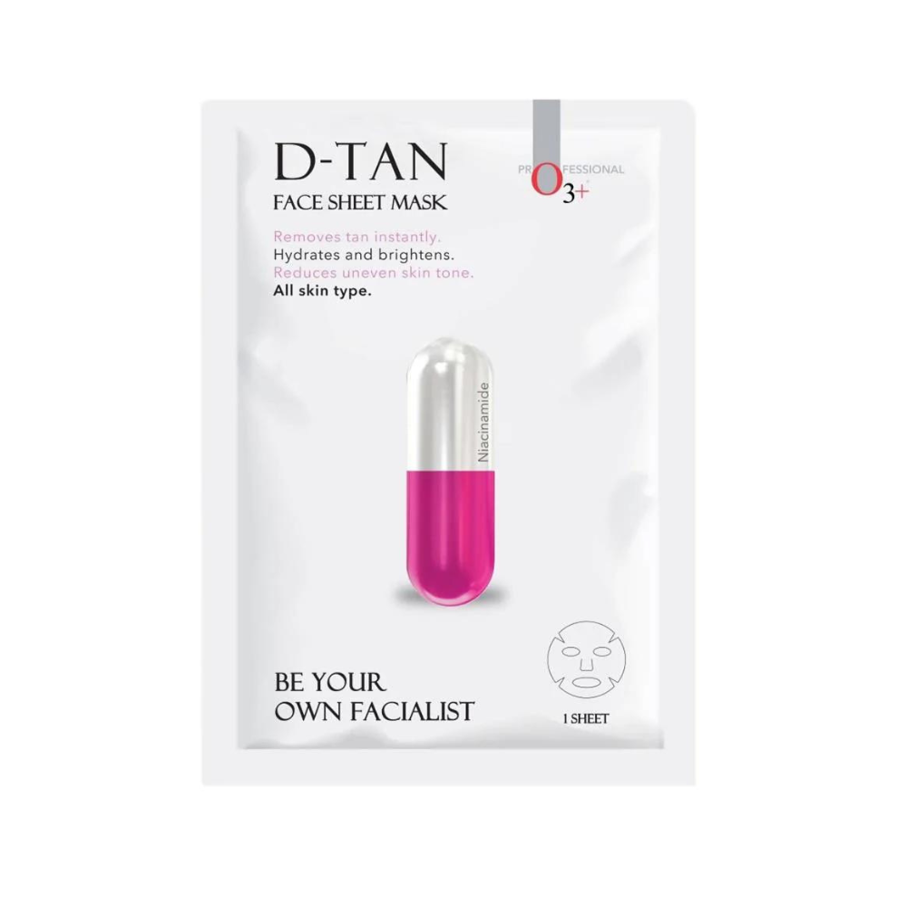 Professional O3+ D-Tan Face Sheet Mask - Distacart