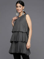 Ahalyaa Women's Traditional wear Tunic - Grey