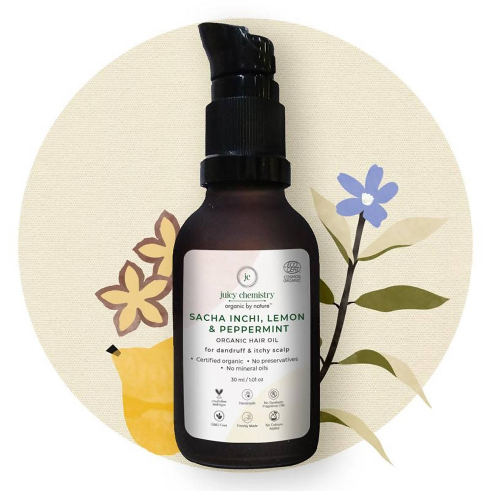 Juicy Chemistry Sacha Inchi, Lemon & Peppermint Organic Hair Serum