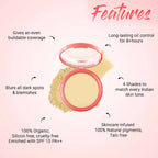 Biotique Natural Makeup Pressed Magicompact Powder - Clay - Distacart