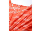Ahalyaa Women's Traditional wear Kurta Set - Rust
