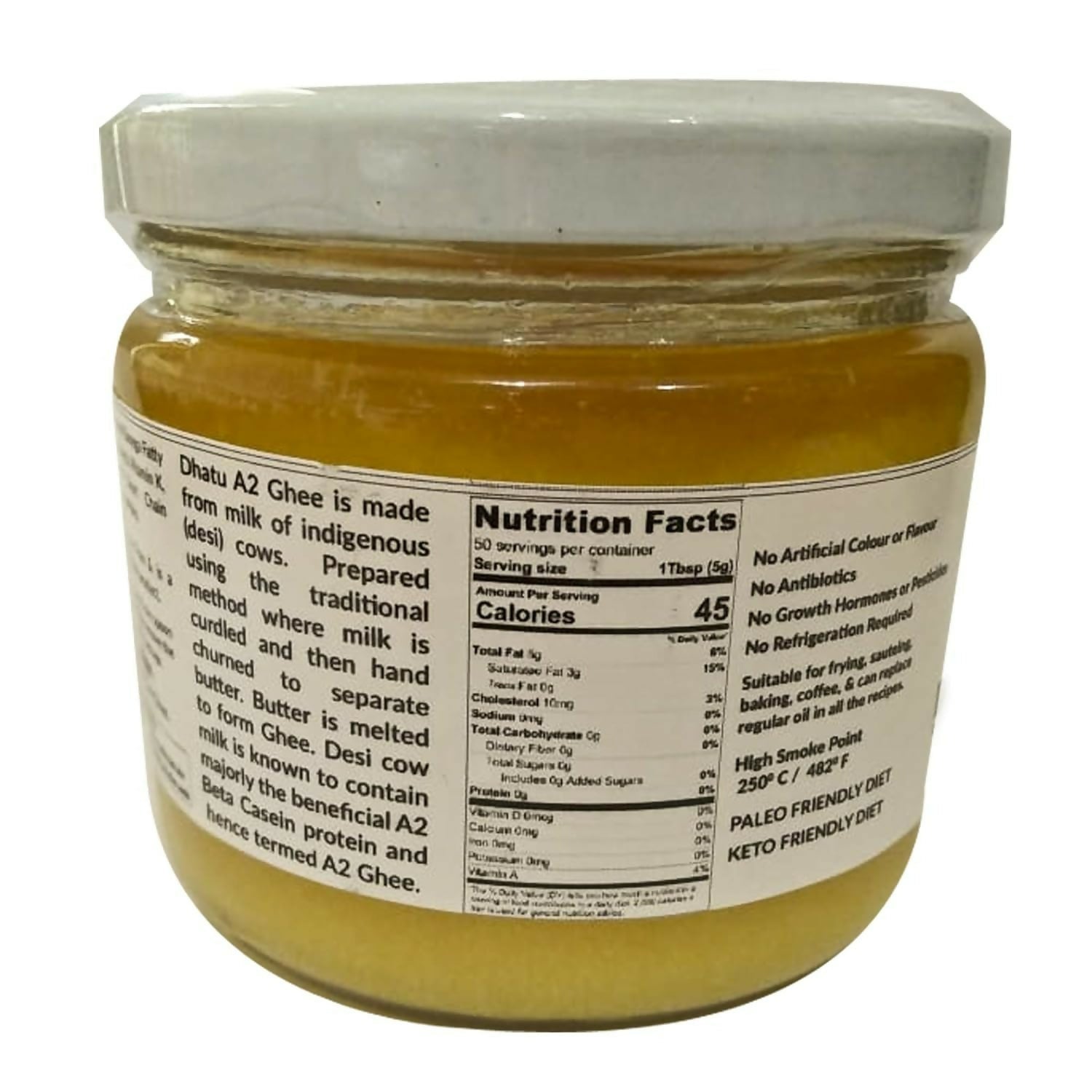 Dhatu Organics & Naturals A2 Desi Ghee - Distacart