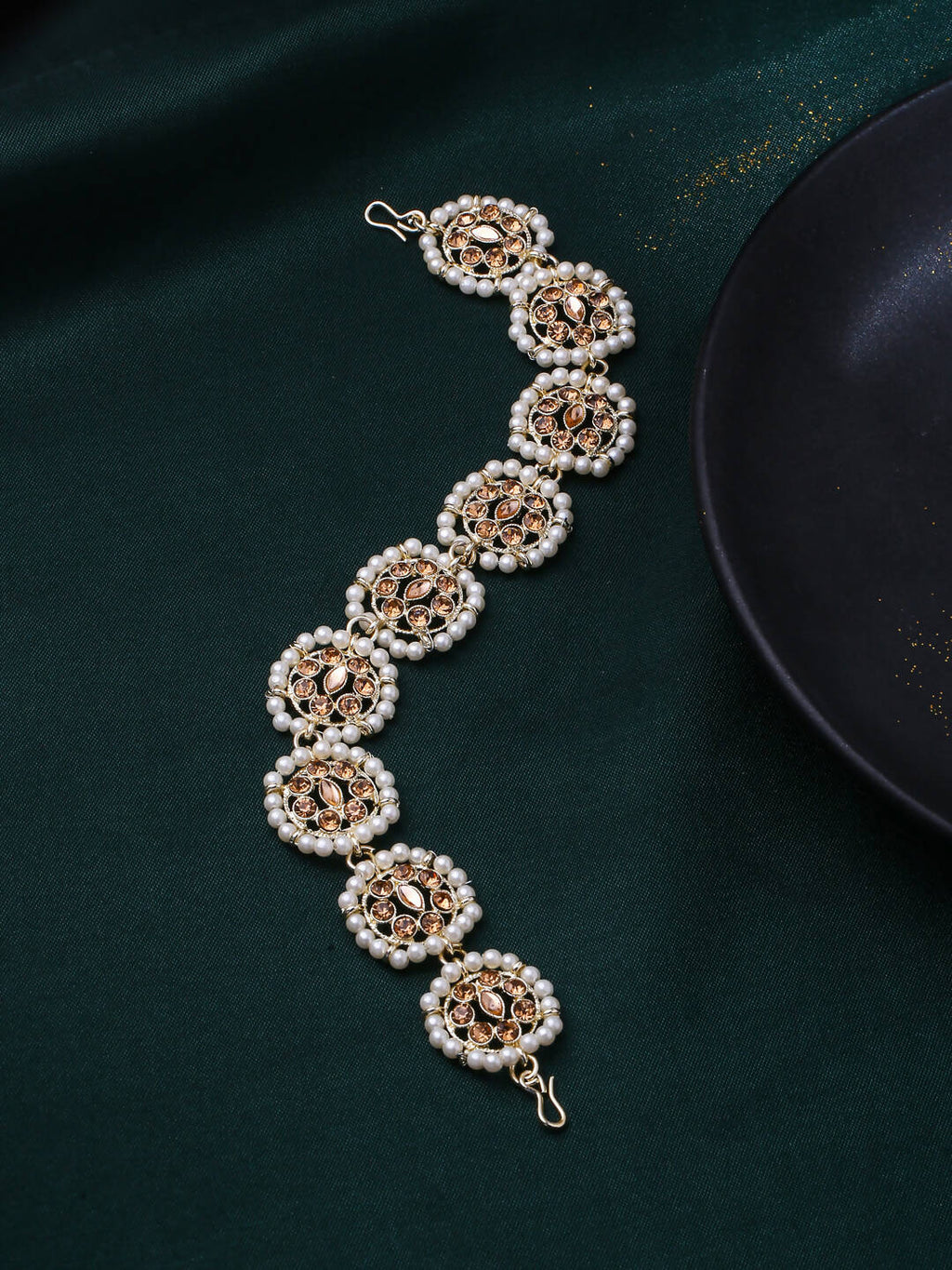 NVR Women's Gold-Plated Traditional Trending Matha Patti - Distacart