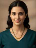 NVR Women Gold Plated Black Beaded Mangalsutra - Distacart