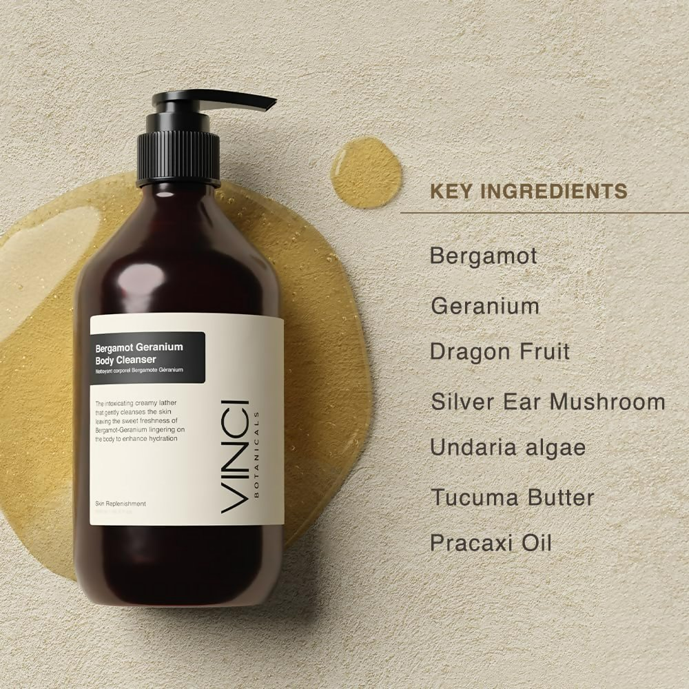 Vinci Botanicals Bergamot Geranium Body Cleanser
